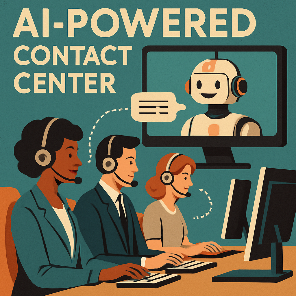 ai powered contact center retro modern-1