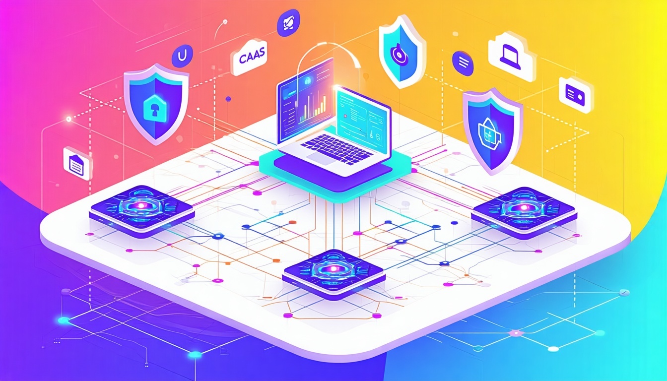 A dynamic illustration showcasing interconnected A